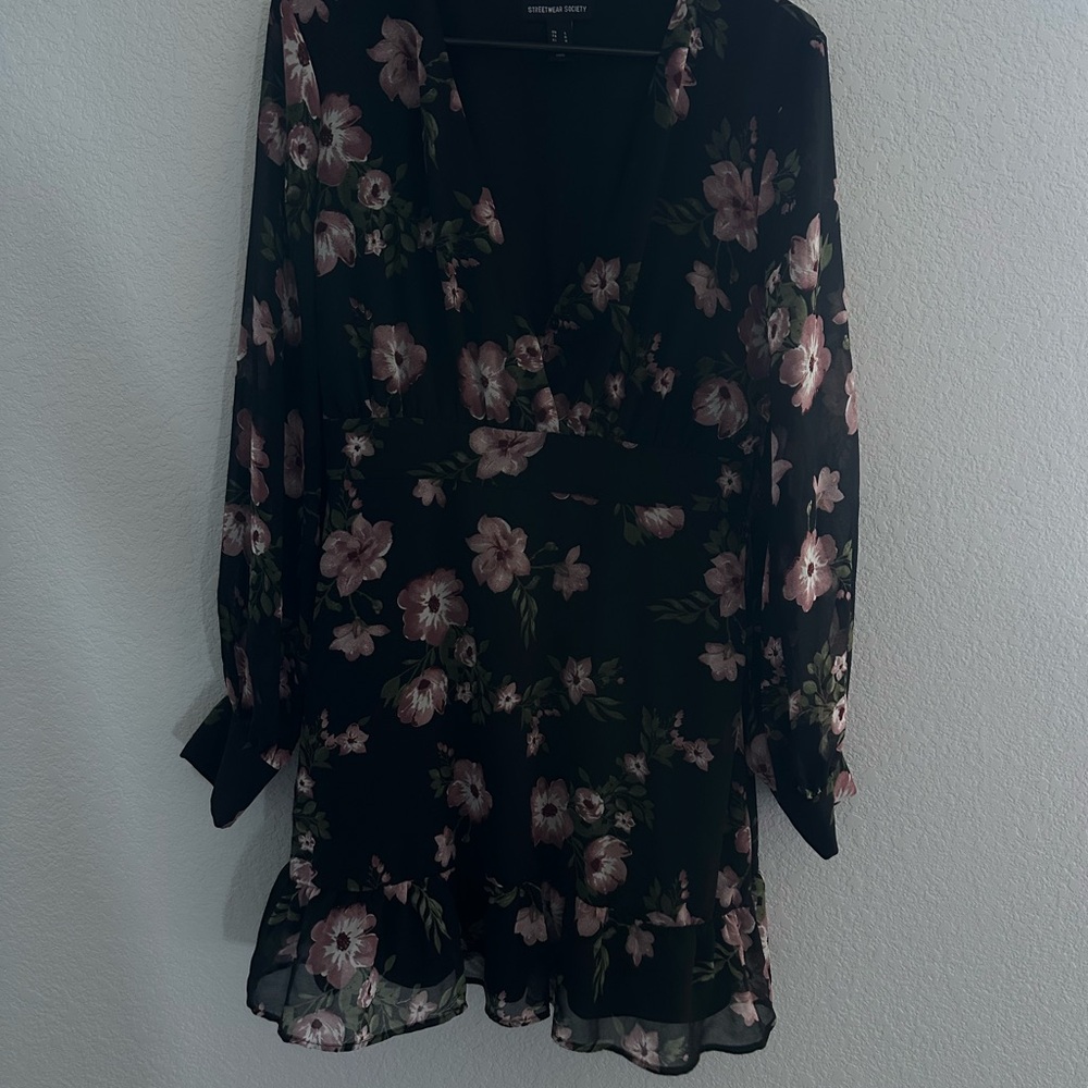 Floral Long Sleeve Dress